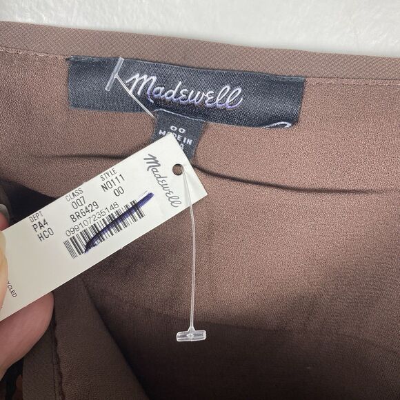 Madewell Sequin Slip Mini Dress Sz 00 XS Dark Chocolate Club Wear Concert Party - Picture 7 of 9